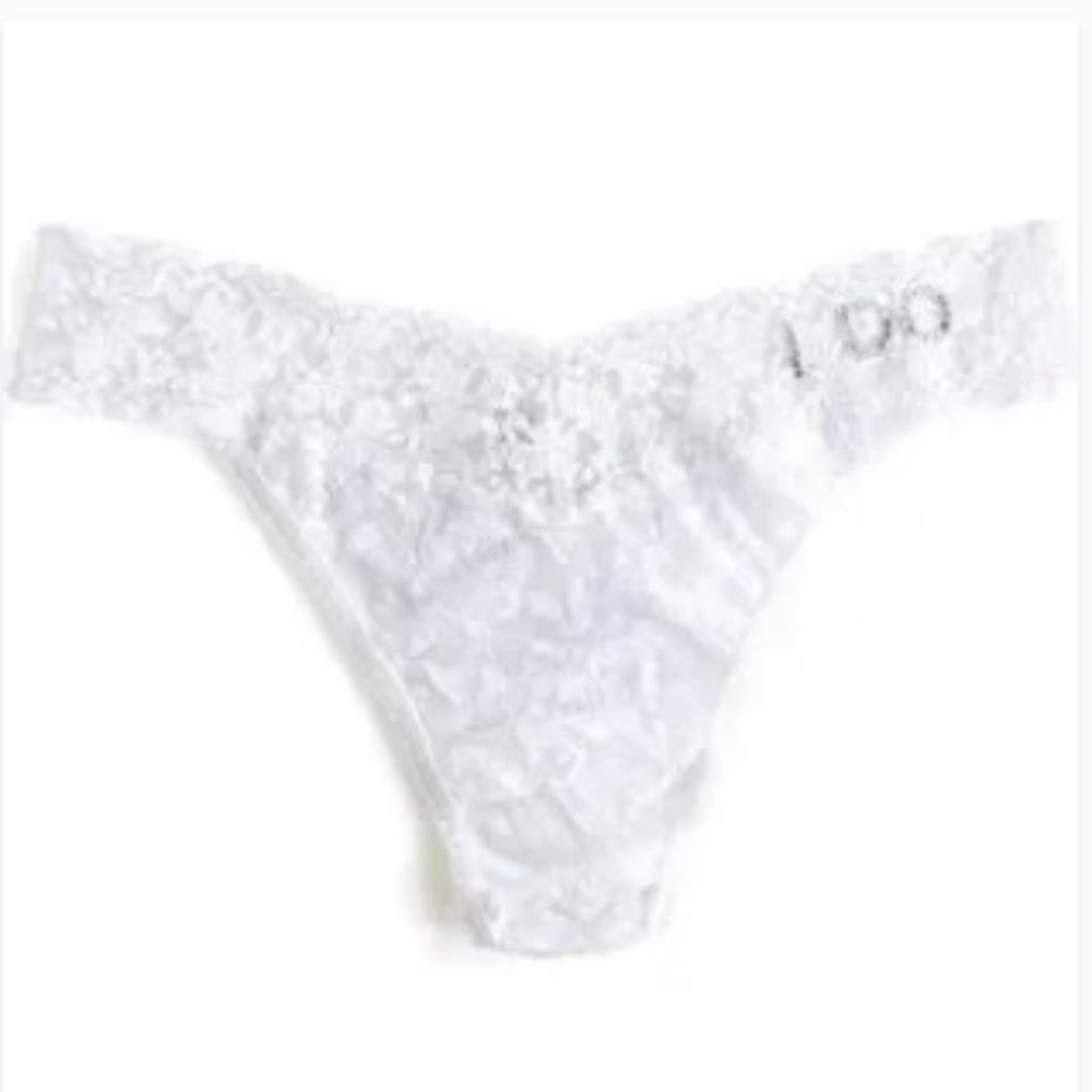 Hanky Panky "I Do" Thong & Sequin Garter